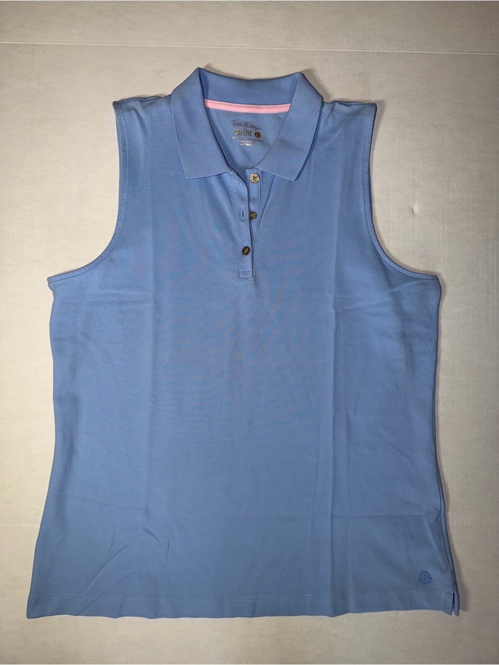 Lilly Pulitzer Sleeveless Polo Tank in Light Blue